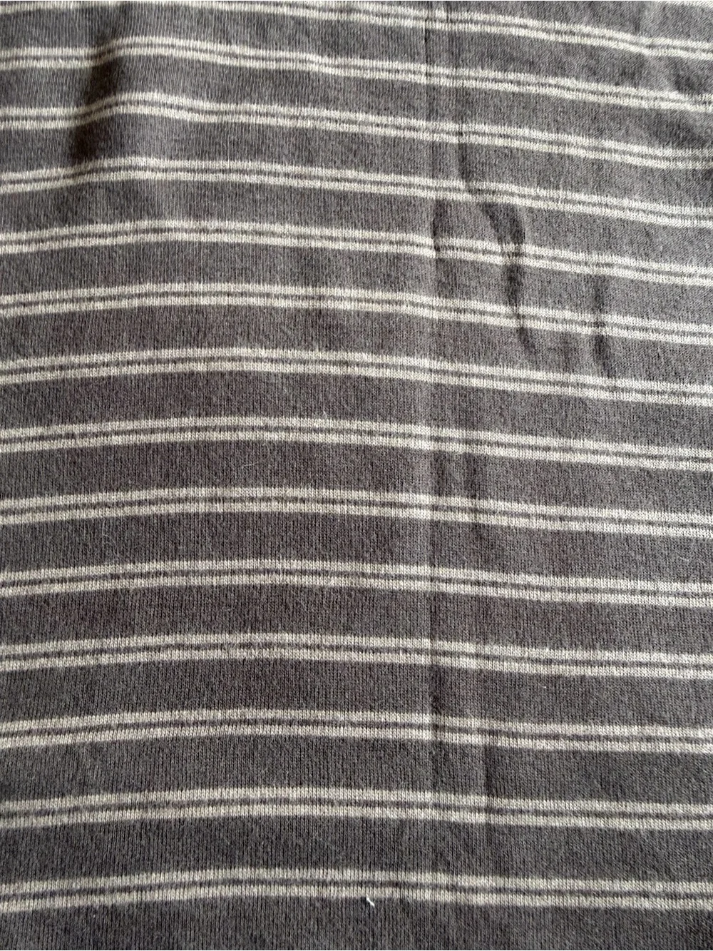 Hollister Brown and Cream Striped Crew Tee